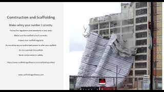 Scaffold Safety  Scaffold Collapse in Rockford Illinois USA [upl. by Oika]