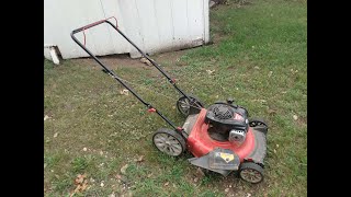 TroyBilt TB100 Lawn Mower Review [upl. by Assetal316]