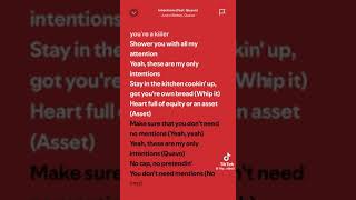 intentionsjustin bieberQuavo full lyrics [upl. by Bartolome753]