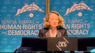 2014 Geneva Summit Annick Cojean Journalist and Author [upl. by Tnecnivleahcim481]