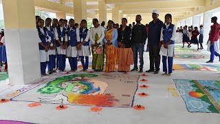 Rangoli Competition In St Charles School LOHARDAGA [upl. by Ruosnam698]