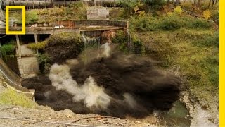 Spectacular Time Lapse Dam quotRemovalquot Video  National Geographic [upl. by Amby841]