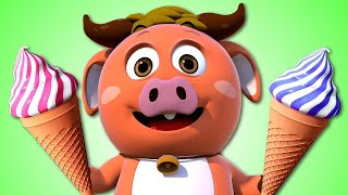 Ice Cream Song  More Nursery Rhymes And Songs for Children by hooplakidz [upl. by Yenettirb67]