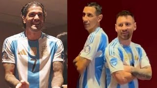 quotEs la últimaquot la chicana de De Paul a Messi y Di María en la foto para la Copa América [upl. by Lebanna]