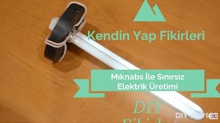 Mıknatıs ile Sınırsız Elektrik Üretimi  Eğlence Amacı İçin Yapılmıştır [upl. by Casi373]