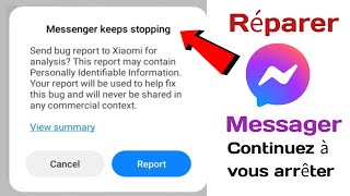 Comment résoudre le problème darrêt continu de Messenger 2024 [upl. by Elayor266]