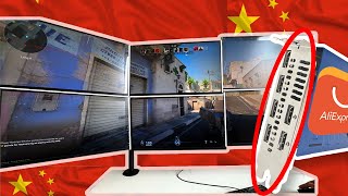 Gaming on 6 MONITORS with a CHINESE GPU [upl. by Yelwah]