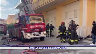 FAVARA INCENDIO IN UNA PALAZZINA [upl. by Iila]