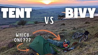 TENT VS BIVY BAG  Which Is The Best For Bikepacking amp Hiking [upl. by Maury]