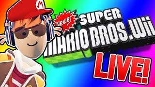 Newer Super Mario Bros Wii LIVE 3 [upl. by Hogg735]