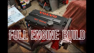 Budget Volvo 25L stroker 16v engine build ASMR [upl. by Eillime]