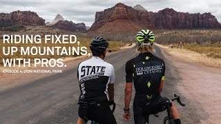 Riding Fixed Up Mountains With Pros  Ep 4 Zion w TJ Eisenhart [upl. by Peugia768]