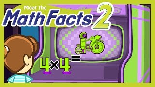 Meet the Math Facts Multiplication amp Division  4 x 4  16 [upl. by Willey]