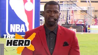 Stephen Jackson on people saying Durant better than LeBron facing ShaqKobe and more  THE HERD [upl. by Melgar727]