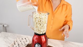 Pour the popcorn into the blender This is a real surprise [upl. by Vasily]