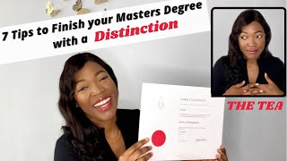 7 Tips on How to Finish your Masters Degree with a Distinction How to Study for Exams 🎓 [upl. by Goat]