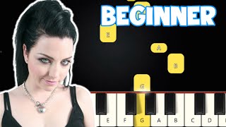 Evanescence  Bring Me To Life  Beginner Piano Tutorial  Easy Piano [upl. by Threlkeld812]