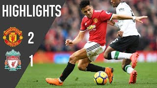 Manchester United 21 Liverpool  Premier League Highlights 1718  Manchester United [upl. by Tnilk]