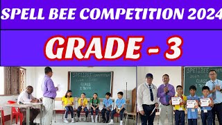 Spell Bee  Grade  3  Spelling Bee Competition 2024  BDMEHS School [upl. by Dace]