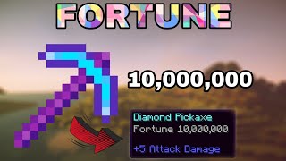 How to get Fortune 10000 pickaxe in Minecraft PE edition [upl. by Hesta]