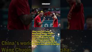 China wins Olympic table tennis mixed doubles gold [upl. by Enelehs564]