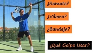 ¡Diferencias Bandeja Víbora y Remate Clases de padel 710 [upl. by Ainer]