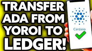 How To Transfer ADA from Yoroi to Ledger Nano X Very EASY [upl. by Valdes538]