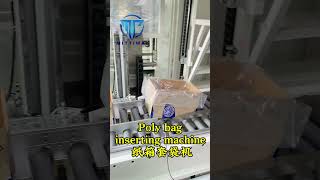 Bag Inserter Machine Poly Bag Inserter Machine Meat Frozen Food Packaging Machine [upl. by Alida312]