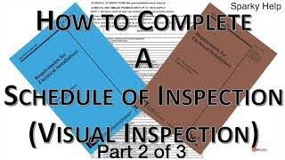 How to Complete a Schedule of Inspections 2 of 3 [upl. by Sillaw301]