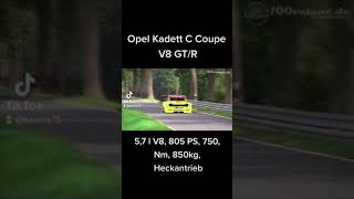 Kadett C v8 57 L 805 PS Sauger mit 750 NM auf 1100 kg ca leider verunfallt [upl. by Eetnod]