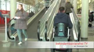 Rollstuhl Segway Laufband Rollband statt Treppe [upl. by Ecinnej]