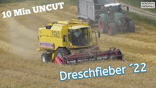 Dreschfieber ´22 New Holland TX 63  10 Min ungeschnitten  LU Bücherl Geringhoff Klappschneidwerk [upl. by Gaudette]