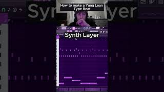 how to make a yung lean type beat flstudio flstudiotutorial typebeat yungleantypebeat bladee [upl. by Htebazila]