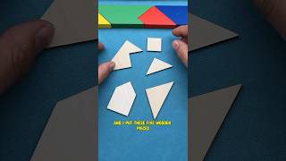 MindBlown Wooden Puzzle😲5 Pieces To Form a Squarepuzzleiqtestshorts [upl. by Patt]