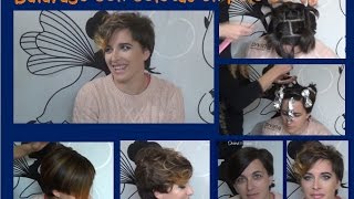 MECHAS BALAYAGE CON COLETAS EN PELO CORTO [upl. by Swamy]