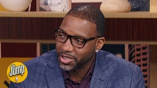 Tracy McGrady reacts to the memorial for Kobe and Gianna Bryant  The Jump [upl. by Enajyram]