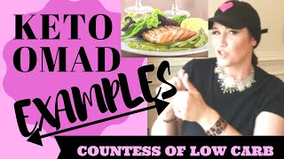 Keto Diet 👸 One Meal A Day EXAMPLES 👸 OMAD Diet [upl. by Willis196]