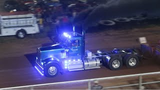 Street Hot Outlaw Semi Truck Pulls Garrett County Fair Behind the Scenes 2022 [upl. by Cressler]