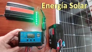 ✅ Cómo Instalar Panel Solar Batería y Configuración del Control de Carga [upl. by Alrahc]