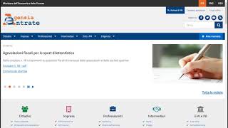 Registrazione account Agenzia Entrate [upl. by Yelahc661]