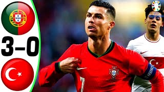 Portugal vs Turkey 30  All Goals and Highlights 2024 💥 RONALDO [upl. by Laith912]