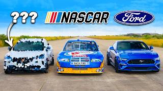 Dodge NASCAR v Ford Mustang v  DRAG RACE [upl. by Toombs]