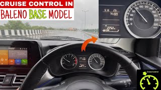 Finally cruise control activated in baleno base model 2024  baleno sigma cruise control working [upl. by Hpejsoj]