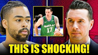 JJ Redick ABSOLUTELY LOSES IT over DAngelo Russell [upl. by Llehcal170]