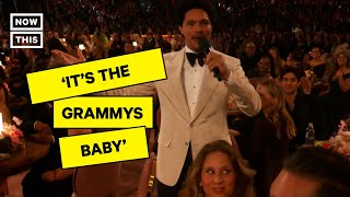 Trevor Noahs Opening Monologue for 2024 Grammys Hits All the Right Notes [upl. by Naejarual]