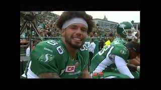 CFL 2015 CALGARY STAMPEDERS AT SASKATCHEWAN ROUGHRIDERS [upl. by Tnecnev]