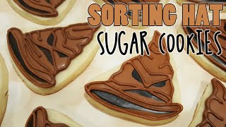 Magical Sorting Hat From Harry Potter Decorated Sugar Cookies on Kookievision [upl. by Bessie447]