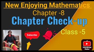 Chapter 8 chapter checkup New Enjoying Mathematics class 5 timetostudywithanuradha1137 [upl. by Eliason793]