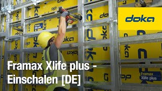 Rahmenschalung Framax Xlife plus  Einschalen DE [upl. by Gintz]