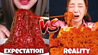 EXTREMELY SPICY COLD NOODLES VS MUKBANGERS🌶️🍜🥵🔥 [upl. by Latsyk]